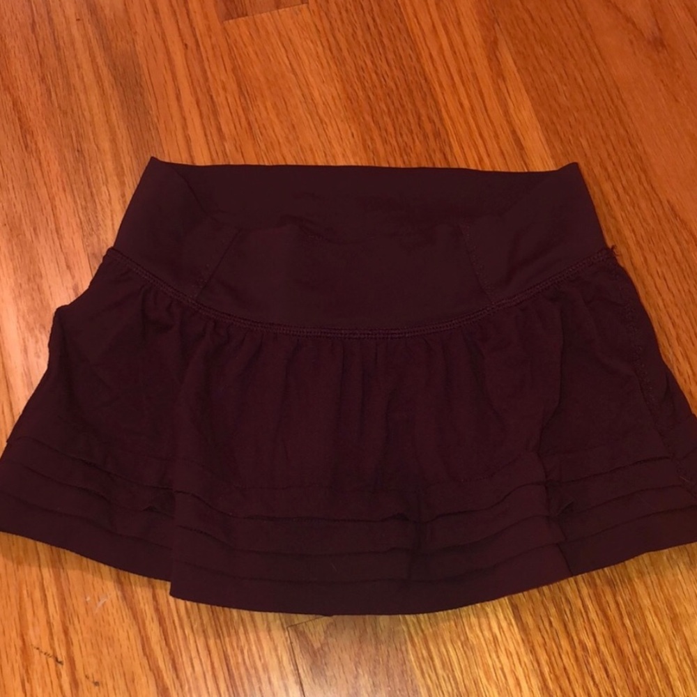 Lululemon Maroon Tennis Skirt